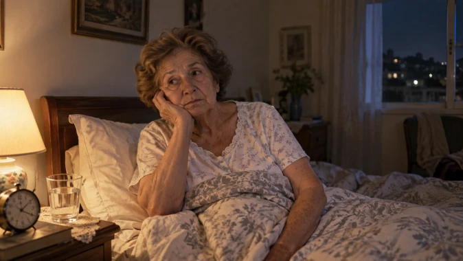 קשישה ערה בלילה — עצב ובדידות בקרב קשישים